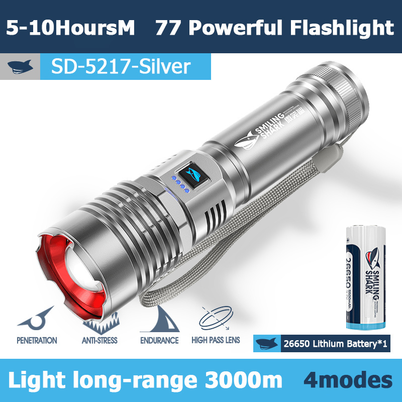 smiling shark TIP-0009 Flashlight with Lighter-Sohoj Online Shopping