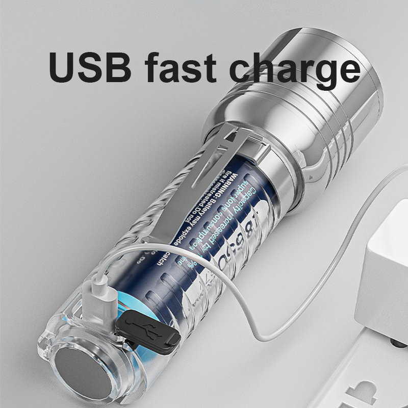 Smiling Shark Personal USB Flashlight - Super Brights, gut Rugged and Q3R6