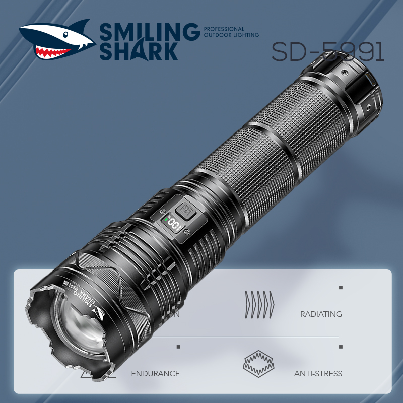 smiling shark TIP-0009 Flashlight with Lighter-Sohoj Online Shopping